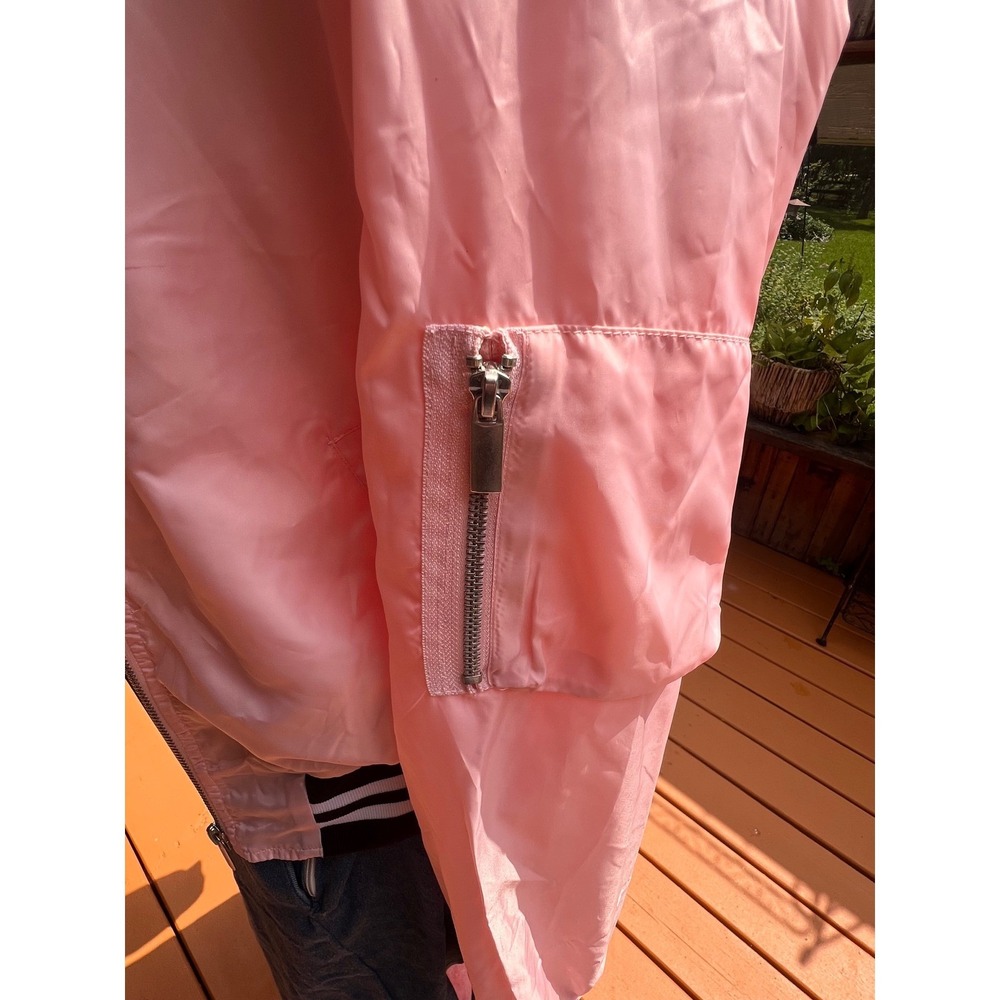 Homemade Pink Ladies Jacket and Poodle Skirt Costume Set 50s Grease Theme Large - Picture 11 of 13